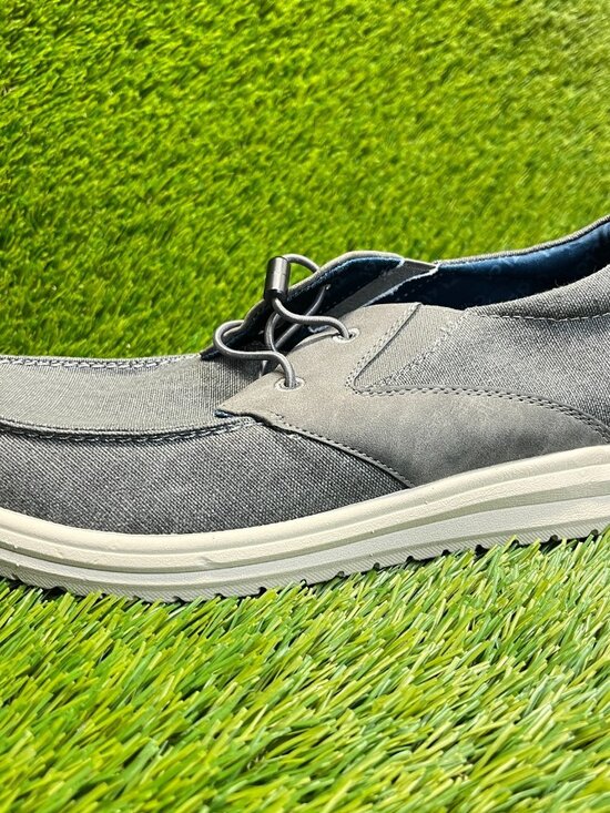 Nunn Bush Brew City Mens Size 8 Gray Beige Casual Classic Moc Toe Slip-On Shoes main image 5